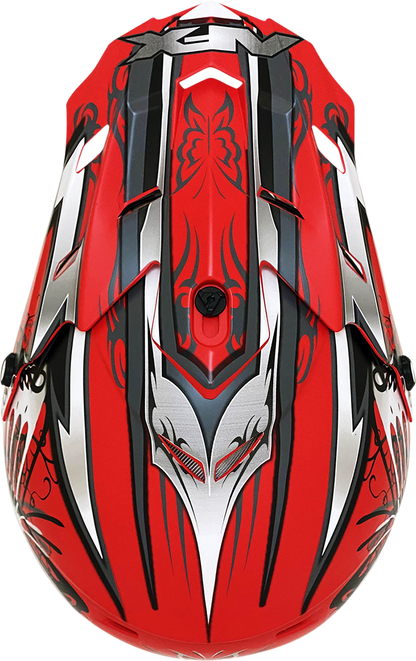 AFX FX-17Y Helmet - Butterfly - Matte Ferrari Red - Medium 0111-1385