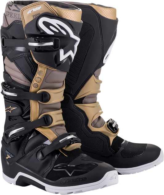 ALPINESTARS Tech 7 Enduro Drystar® Boots - Black/Gray/Gold - US 12 2012620-1959-12