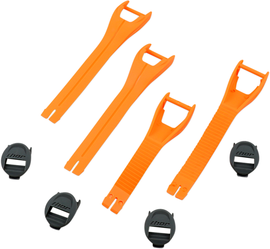 THOR Blitz XP MX Boot Straps - Orange - Size 10-15 3430-0873