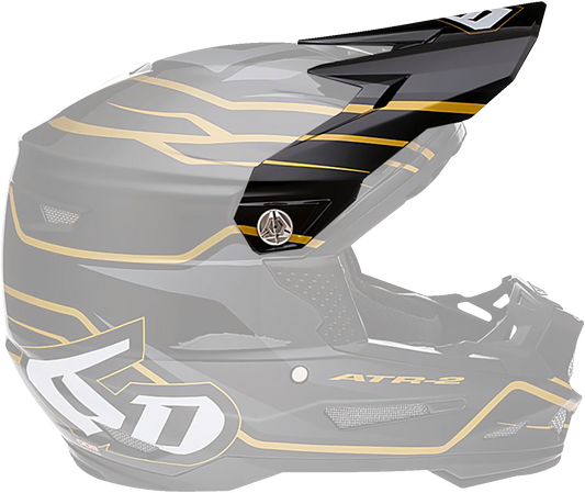 6D ATR-2 Visor - Phase - Black Gold 72-6102