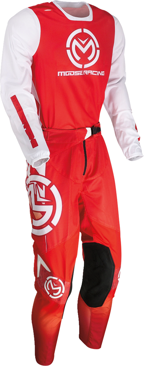 MOOSE RACING Sahara Pants - Red/White - 28 2901-10715