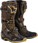 Botas ALPINESTARS Edición limitada Squad '23 Tech 10 - Marrón / Dorado - EE. UU. 9 2010020-839-9 