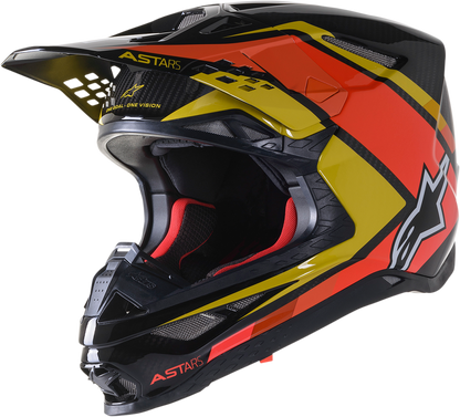 ALPINESTARS Supertech M10 Helmet - Meta 2 - MIPS® - Black/Yellow/Orange - Medium 8300422-1549-MD