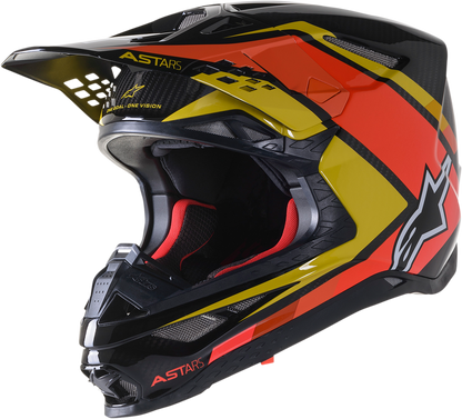 ALPINESTARS Supertech M10 Helmet - Meta 2 - MIPS® - Black/Yellow/Orange - Large 8300422-1549-LG