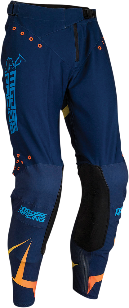 MOOSE RACING Agroid Pants - Navy/Orange - 30 2901-9265