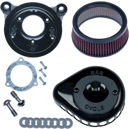 S&S CYCLE Mounted Air Cleaner - Black - Throttle By Wire 170-0438