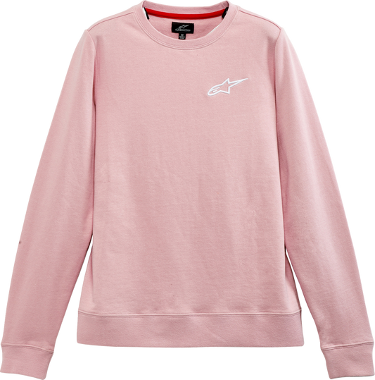 ALPINESTARS Women's Ageless Crew Fleece - Pink - Medium 1232518203100M