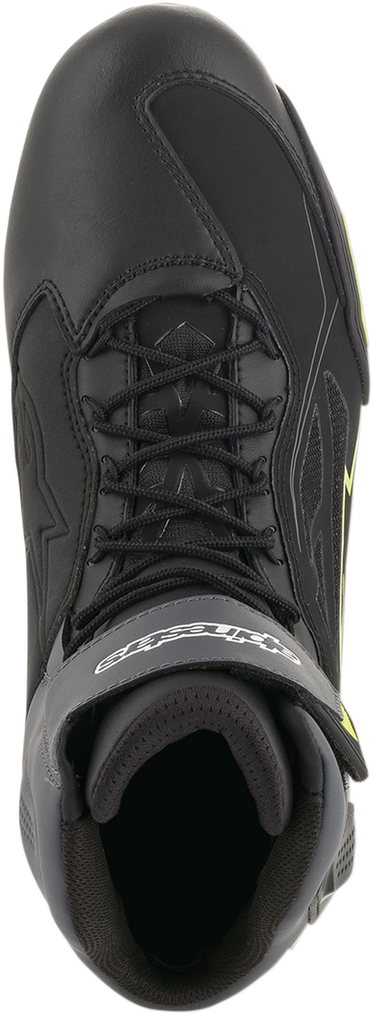 Zapatos ALPINESTARS Faster-3 Drystar - Negro/Gris/Amarillo - US 6 2540719175-6