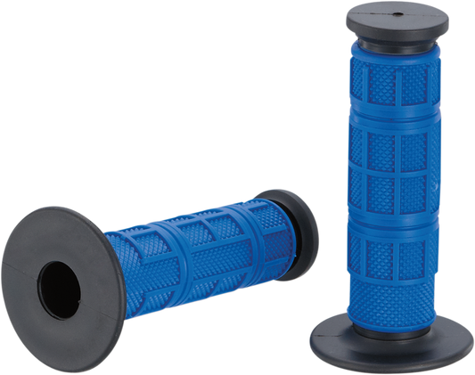 MOOSE RACING Grips - Qualifier - Full Waffle - Blue MG-11-UBM