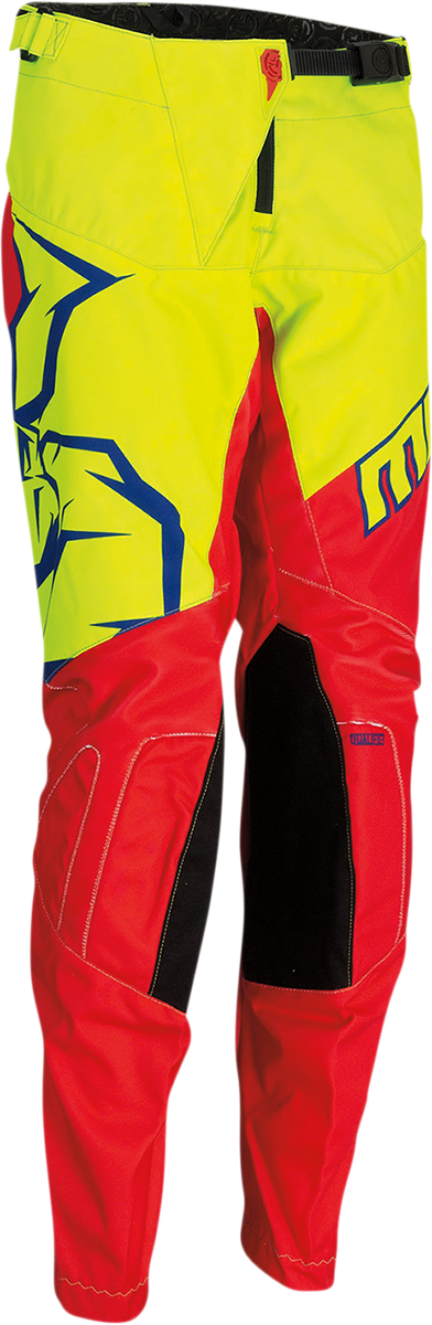 MOOSE RACING Youth Qualifier Pants - Red/Yellow/Blue - 22 2903-1967