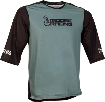 Camiseta de MTB MOOSE RACING - Manga 3/4 - Negro - Pequeña 5020-0238 