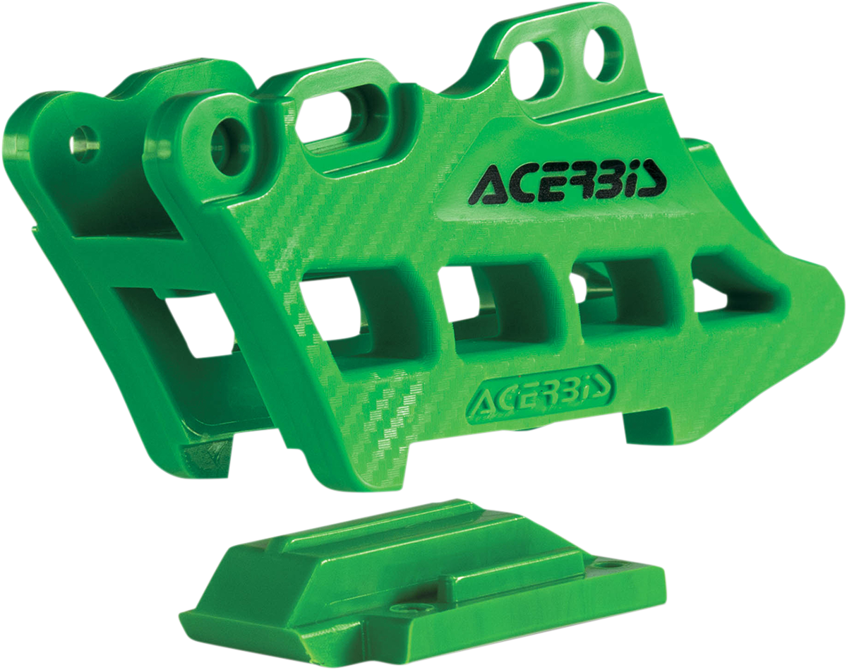 ACERBIS Complete Chain Guide Block - Kawasaki - Green 2410970006