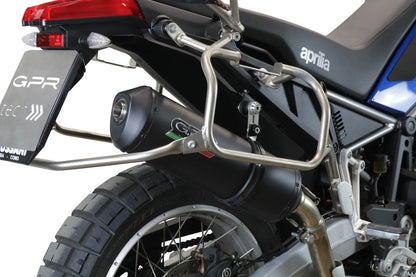 GPR Exhaust for Aprilia Tuareg 660 2021-2023, Ghisa , Slip-on Exhaust Including Removable DB Killer and Link Pipe  E5.A.77.GHI