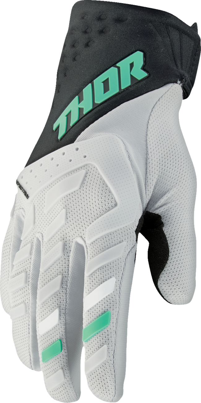 THOR Women's Spectrum Gloves - Black/Mint - Small 3331-0268