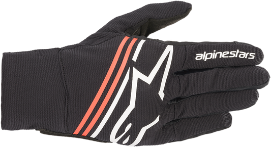 ALPINESTARS Reef Gloves - Black/White/Fluo Red - Small 3569020-1231-S