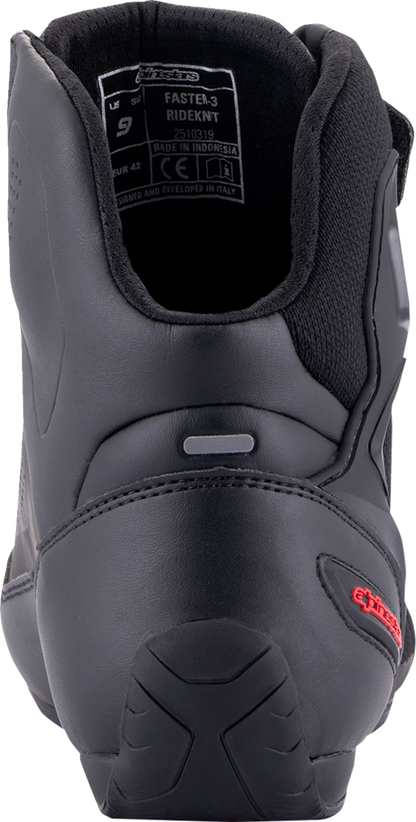 ALPINESTARS Faster-3 Rideknit® Shoes - Black/Gray/Red - US 7.5 2510319-1993-75