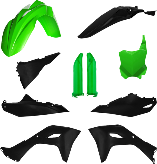 ACERBIS Full Replacement Body Kit - Green/Black 2983571089