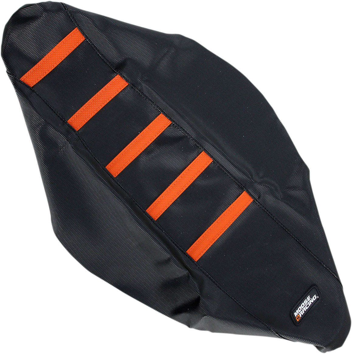 MOOSE RACING Ribbed Seat Cover - Black Cover/Orange Ribs - KTM KTM15011-336RT