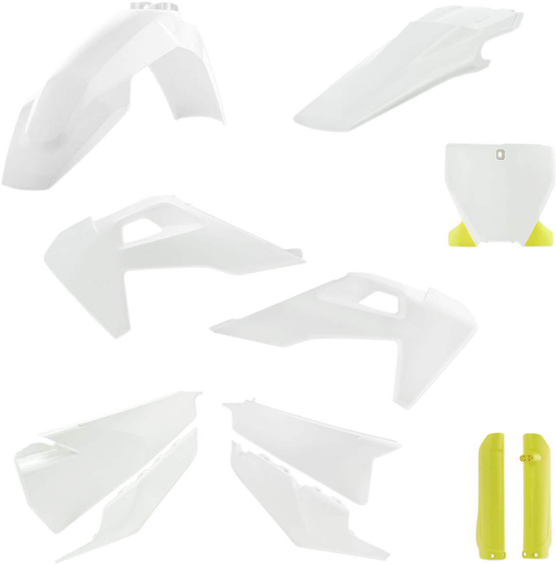 ACERBIS Full Replacement Body Kit - OEM '19 White/Yellow 2726556345