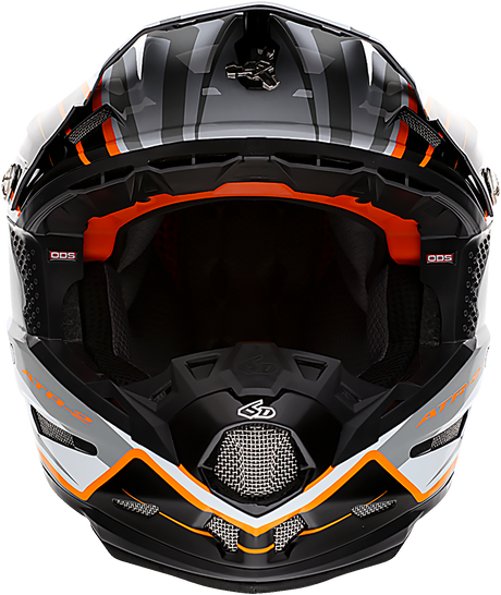 6D ATR-2 Helmet - Phase - White/Orange - Small 12-2825