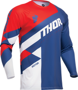 THOR Youth Sector Checker Jersey - Navy/Red - 2XS 2912-2424