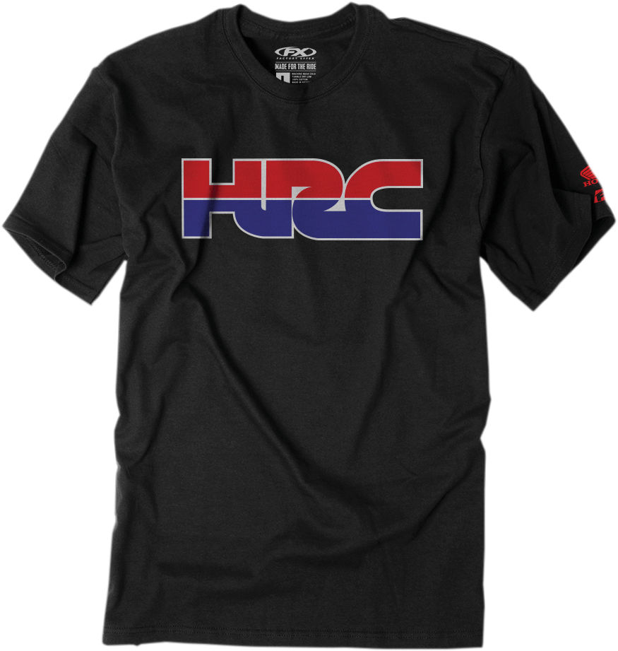 Camiseta FACTORY EFFEX Honda HRC - Negra - Mediana FOTO INCORRECTA 21 HEL Y APLICACIÓN 22-87322 