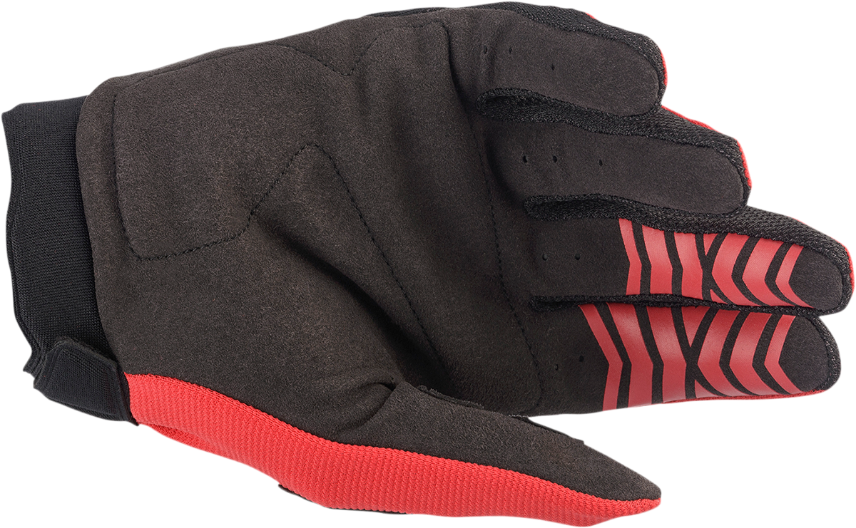 Guantes ALPINESTARS Youth Full Bore - Rojo brillante/Negro - Pequeños 3543622-3031-S 