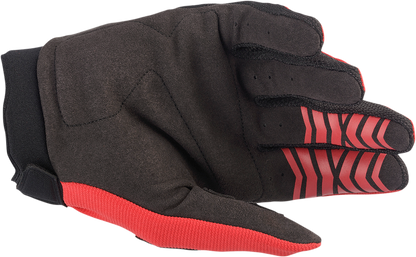 Guantes ALPINESTARS Youth Full Bore - Rojo brillante/Negro - Pequeños 3543622-3031-S 