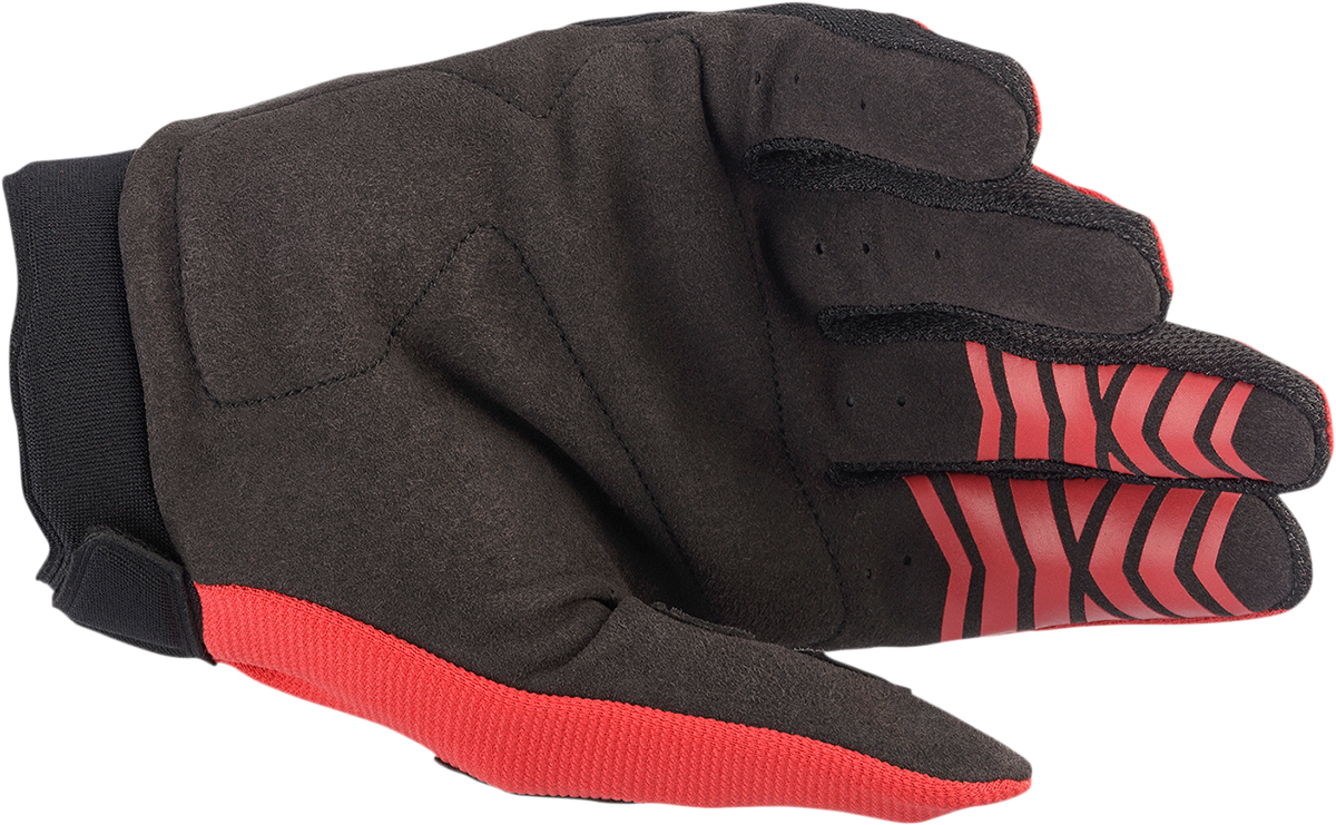 ALPINESTARS Youth Full Bore Gloves - Bright Red/Black - Medium 3543622-3031-M