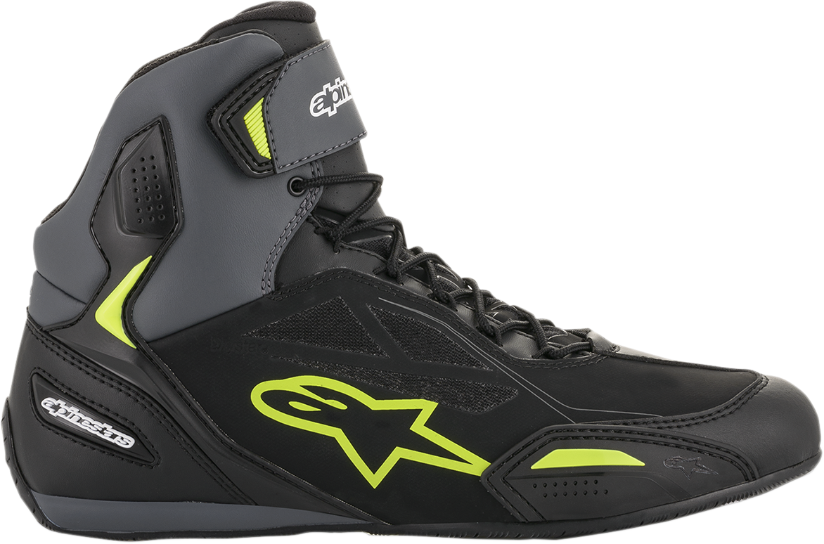 ALPINESTARS Faster-3 Drystar® Shoes - Black/Gray/Yellow - US 12.5 2540719175-12.5