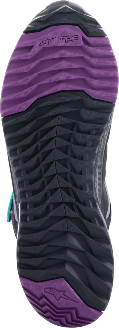 ALPINESTARS Stella CR-X Drystar® Shoes - Black/Gray/Teal/Purple - US 11 2611523137011