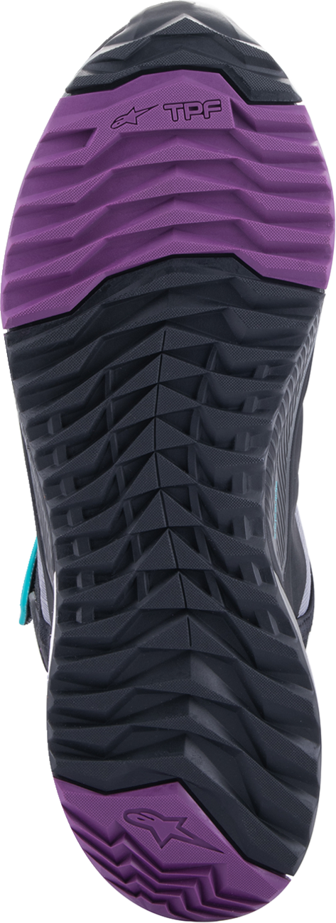 ALPINESTARS Stella CR-X Drystar® Shoes - Black/Gray/Teal/Purple - US 10 2611523137010