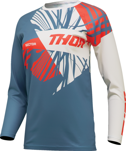 Camiseta THOR Sector Split para mujer - Azul/Blanco - XS 2911-0294 