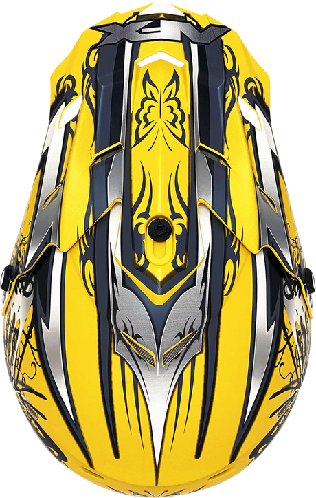 AFX FX-17Y Helmet - Butterfly - Matte Yellow - Large 0111-1395