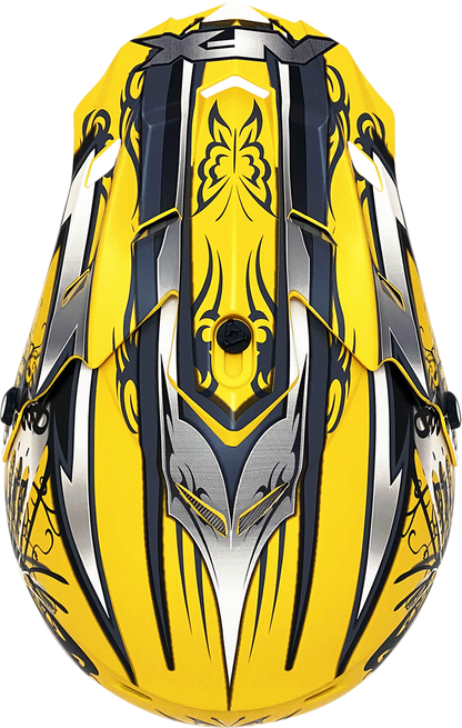 AFX FX-17Y Helmet - Butterfly - Matte Yellow - Medium 0111-1394