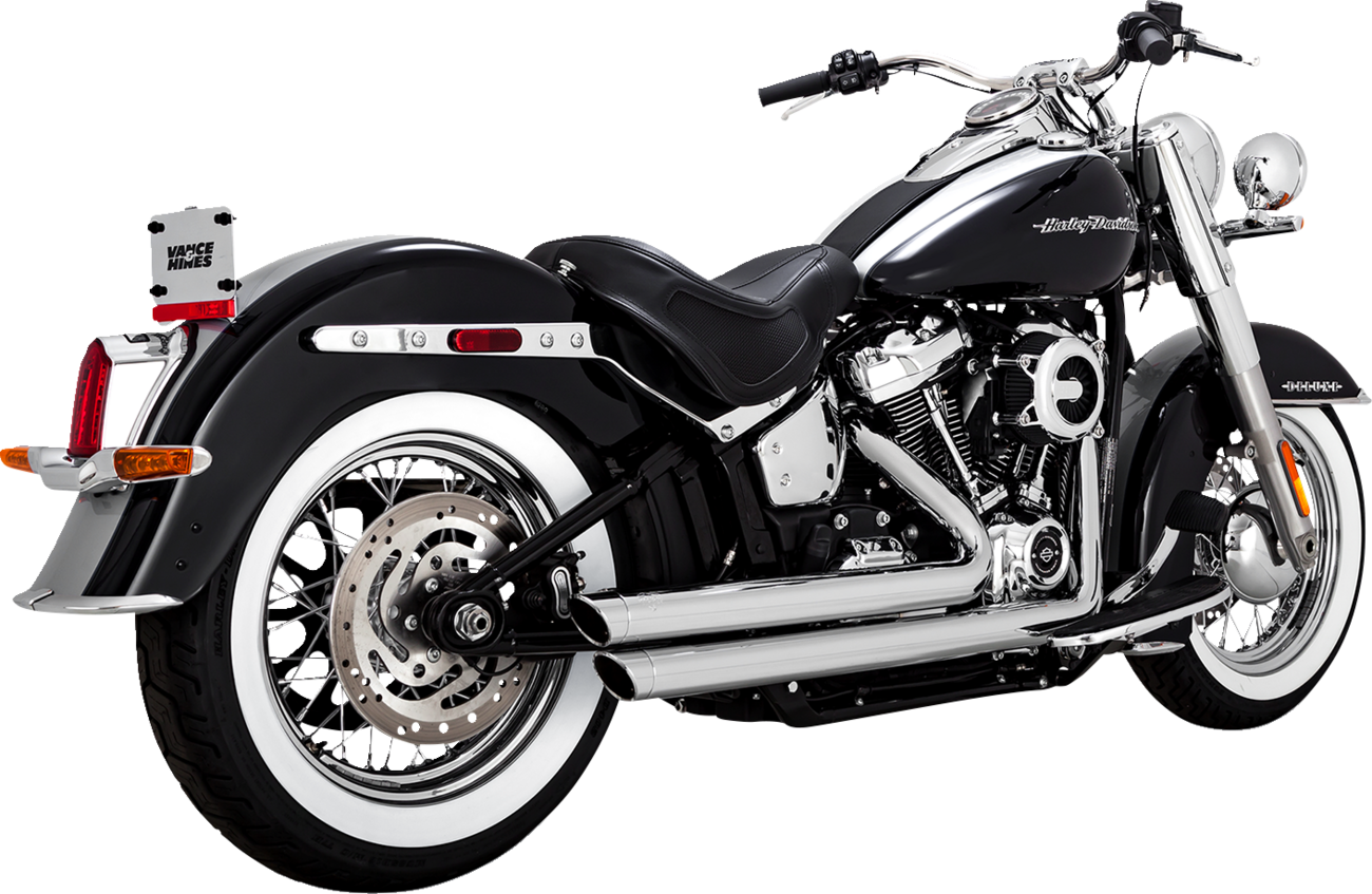 VANCE & HINES Big Shots Staggered Exhaust System - Chrome 17341