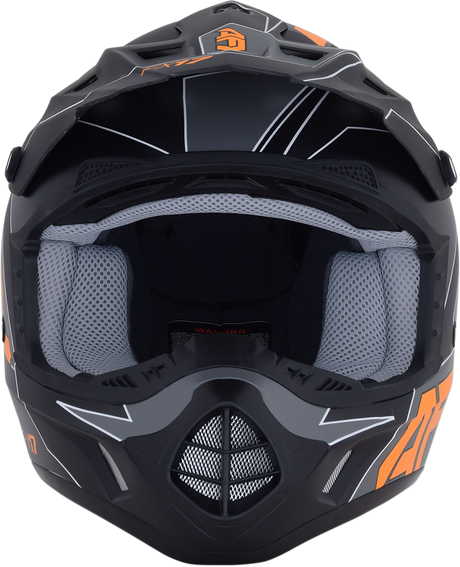 AFX FX-17 Helmet - Aced - Matte Black/Orange - Small 0110-6504