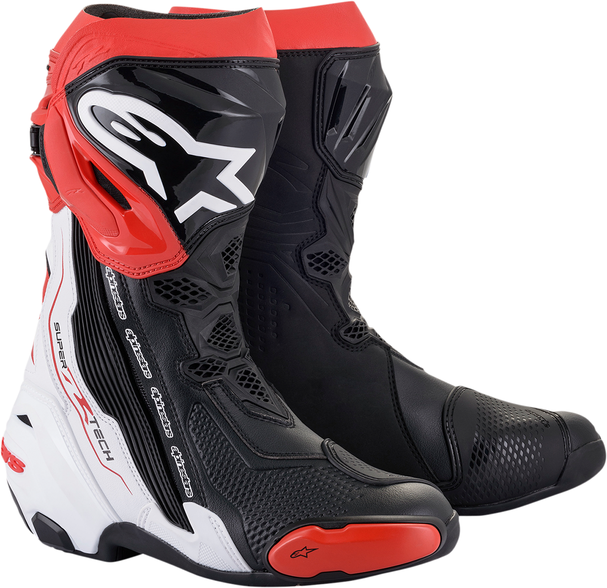 Botas ALPINESTARS Supertech R - Negro/Blanco/Rojo - US 9.5 / EU 44 2220021-123-44 