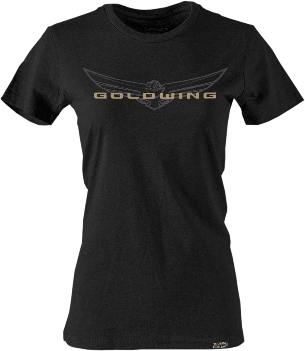 FACTORY EFFEX Women's Goldwing Sketched T-Shirt - Black - Small 25-87840