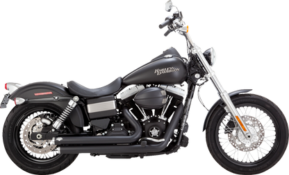 VANCE & HINES Big Shots Staggered Exhaust System - Black 47338