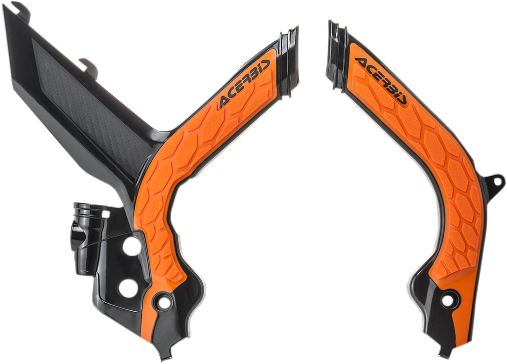 ACERBIS X-Grip Frame Guards - Black/'16 Orange 2783155229