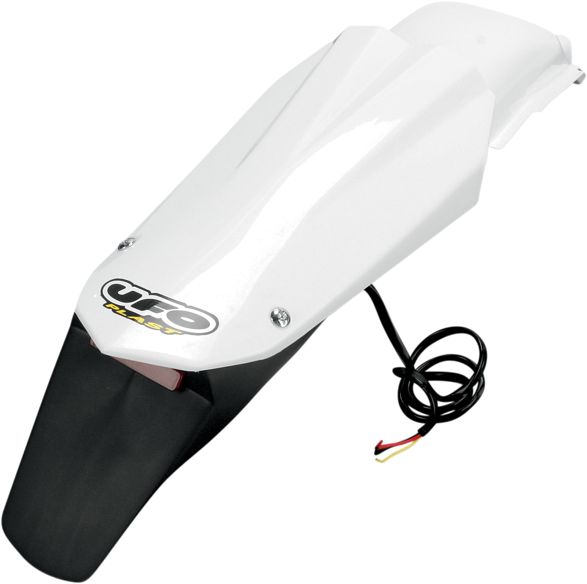 Guardabarros trasero UFO Enduro - Con luz - Blanco HU03314-041 