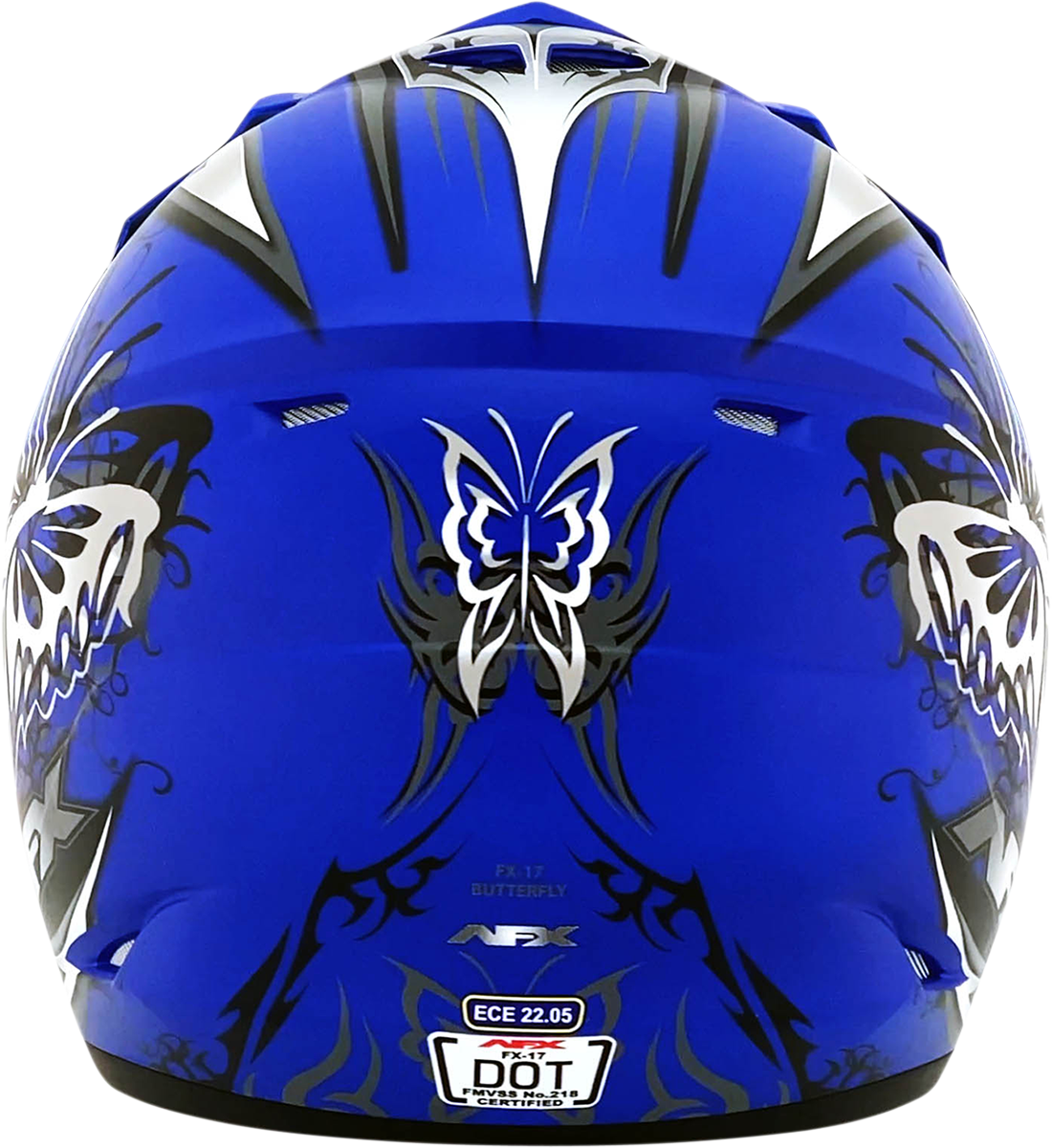 AFX FX-17Y Helmet - Butterfly - Matte Blue - Medium 0111-1388