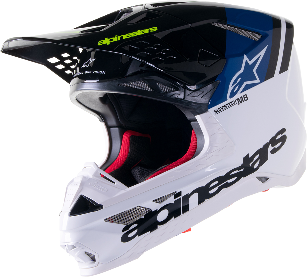 ALPINESTARS Supertech M8 Helmet - Radium 2 - MIPS® - Gloss Blue/White - XS 8301523-9702-XS