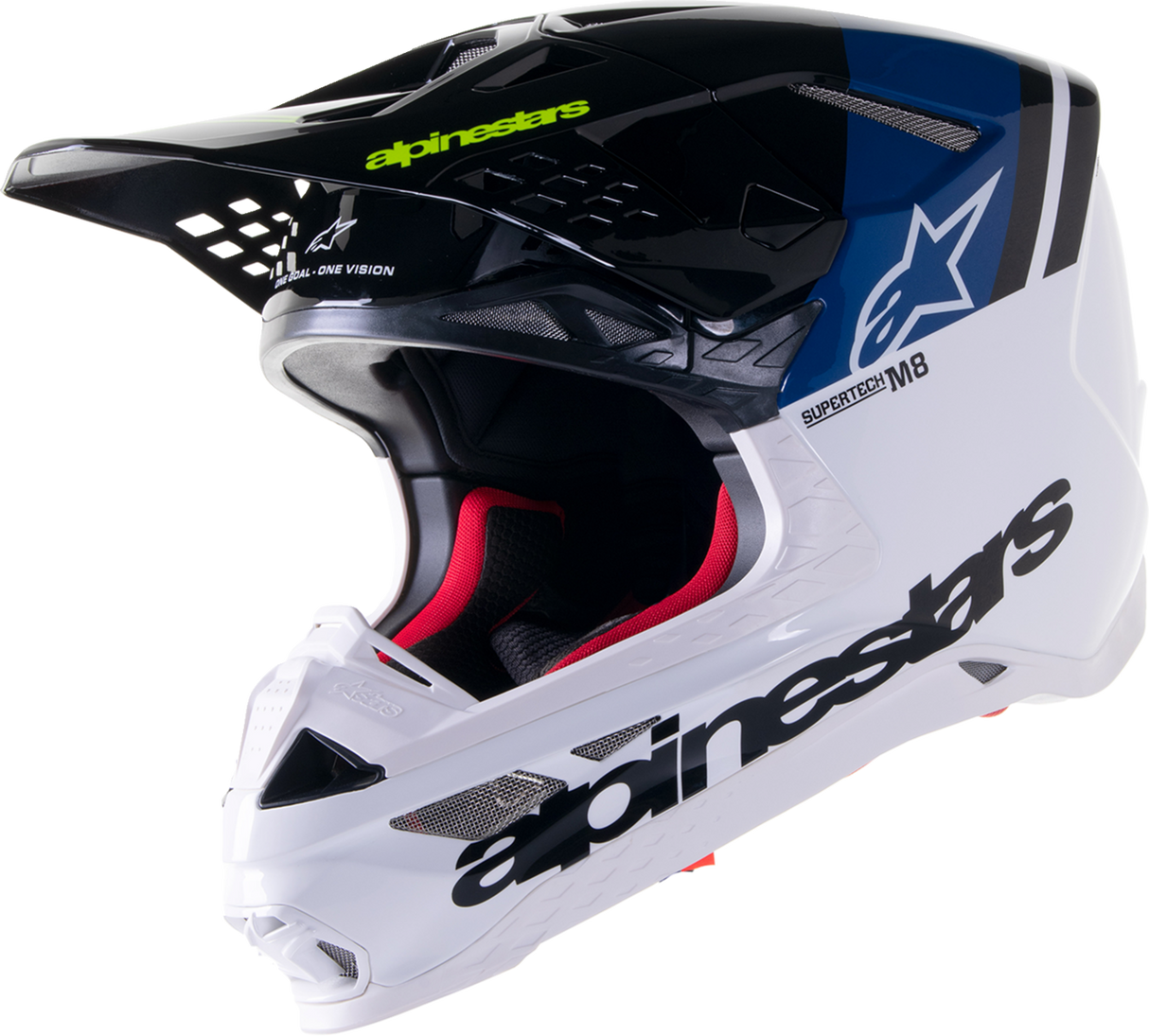 Casco ALPINESTARS Supertech M8 - Radium 2 - MIPS - Azul brillante/Blanco - Mediano 8301523-9702-MD 