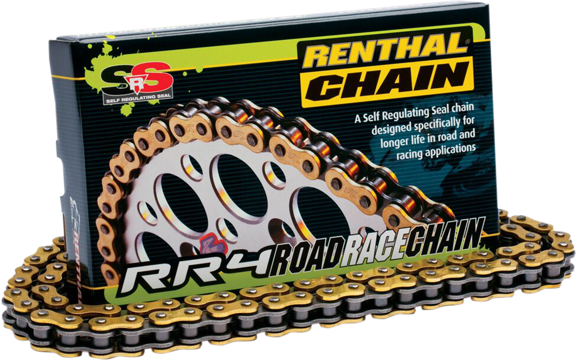 RENTHAL 520 RR4 SRS - Cadena de carrera en carretera - 120 eslabones C377 