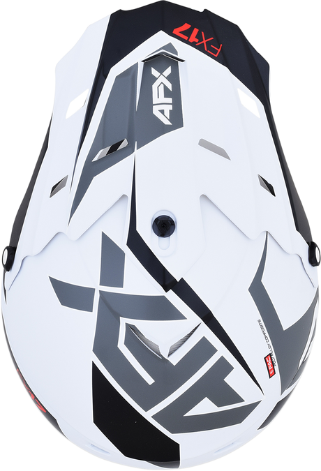 AFX FX-17 Helmet - Aced - Matte White/White - 2XL 0110-6498