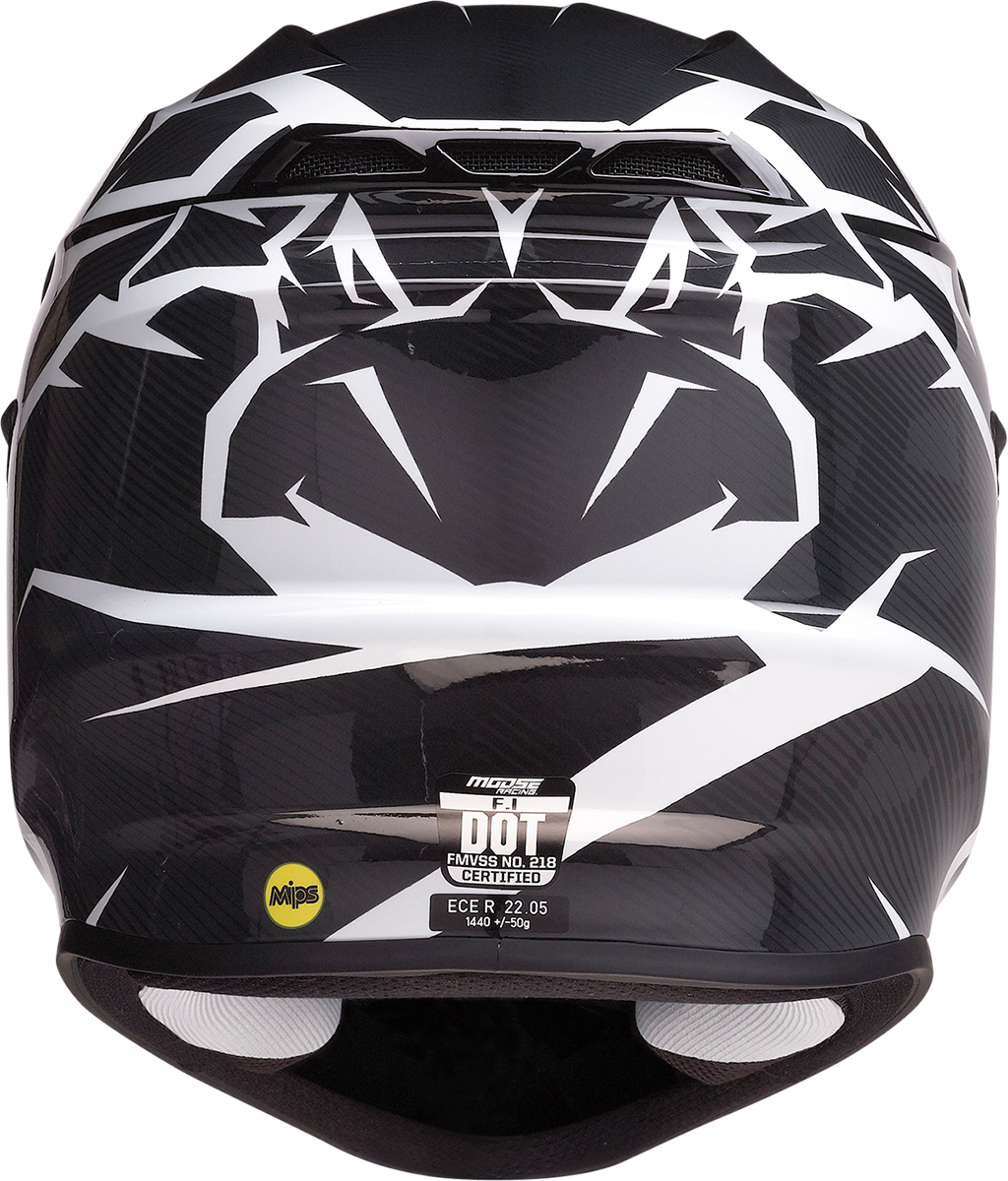 MOOSE RACING F.I. Helmet - Agroid Camo - MIPS® - Gray/Black - Medium 0110-7775