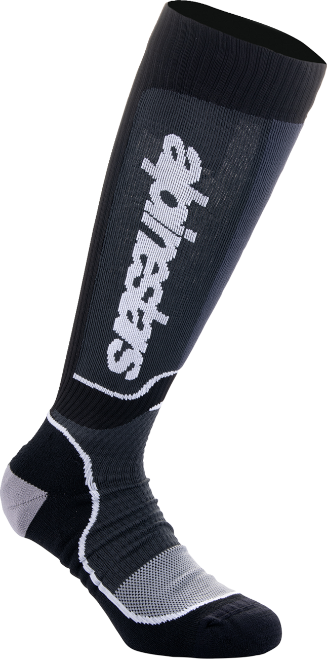 Calcetines ALPINESTARS MX Plus - Negro/Blanco - Grande 4702324-12-L 