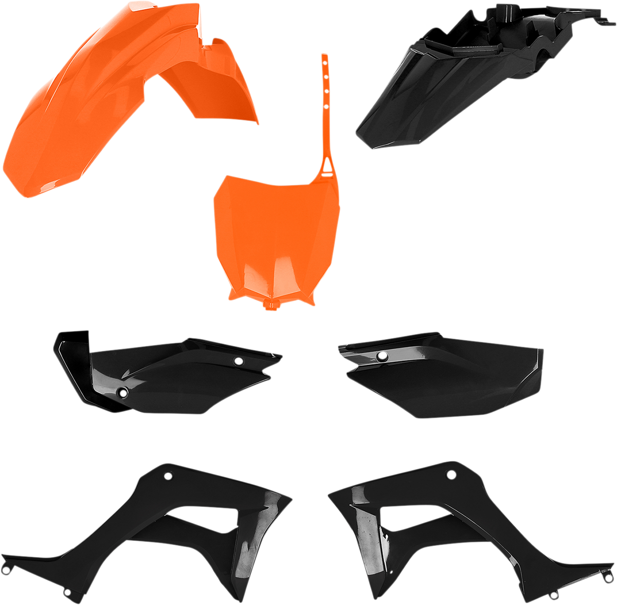 Kit de carrocería de repuesto completo ACERBIS - Naranja/Negro 2861935225